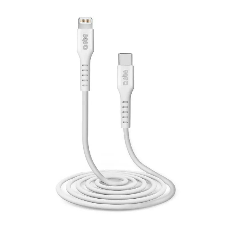“Lightning” į USB-C kabelis SBS Mobile TECABLELIGTC2W — 2 m, balta