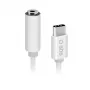 Mobiliojo telefono laidas SBS TEINTJACKTYCFMW Baltas 0,09 m 3,5 mm USB C