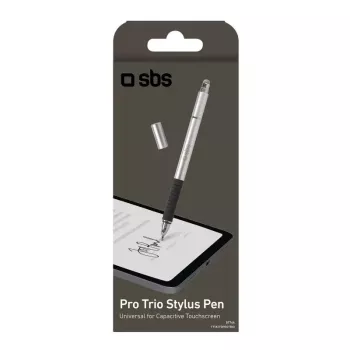 Stylus Pen SBS TTTATTOPROTRIO Juoda Sidabrinė Universal Mobile Compatibility