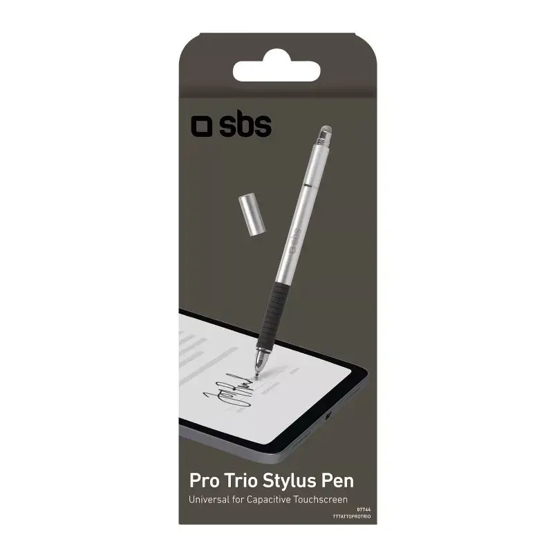 Stylus Pen SBS TTTATTOPROTRIO Juoda Sidabrinė Universal Mobile Compatibility