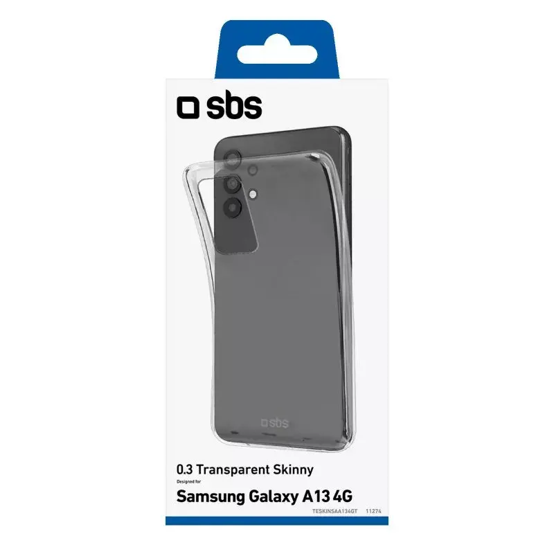 SBS TESKINSAA134GT dėklas, skirtas Xiaomi Samsung Galaxy A13 6,6 colių, permatomas