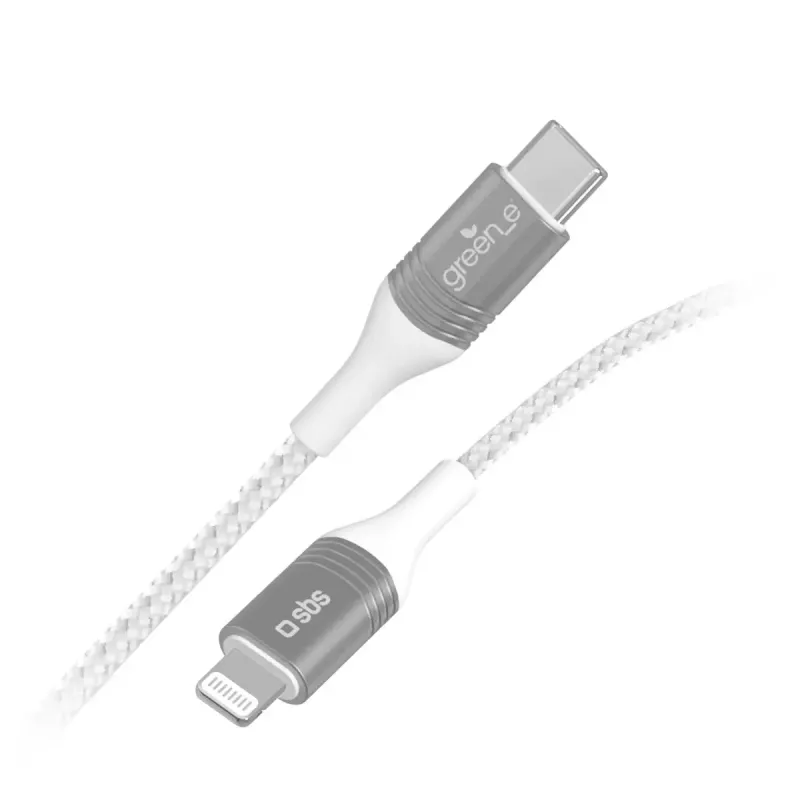Lightning laidas SBS GRECABLELIGTC12BW 1,2 m sidabrinis baltas