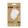 Mobiliojo įrenginio įkroviklis SBS GRETR1USB18W Universal White AC Fast charging