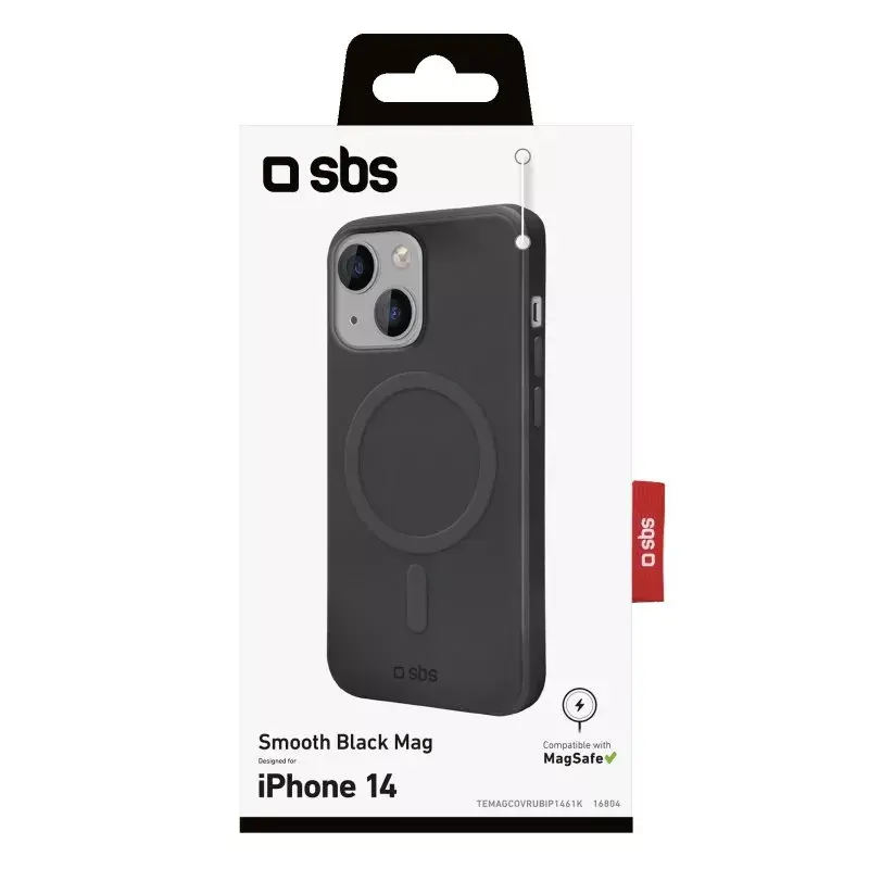 Dėklas SBS TEMAGCOVRUBIP1461K skirtas iPhone 14 15.5 cm juodas