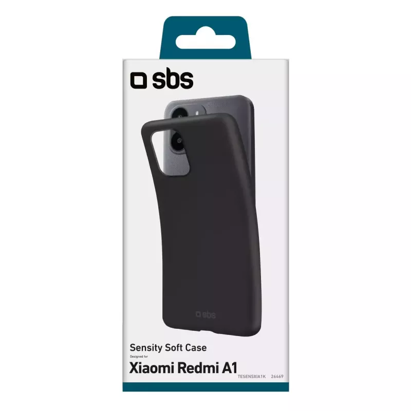 Dėklas SBS Sensity Xiaomi Redmi A1 16.6 cm juodas