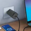 SBS Mobile vidaus kintamosios srovės greitasis įkroviklis TETRGAN1C65W — 100–240V, 1x USB-C, juodas, skirtas išmaniajam telefonui, planšetiniam kompiuteriui, nešiojamajam kompiuteriui, išmaniajam laikrodžiui, ausinėms