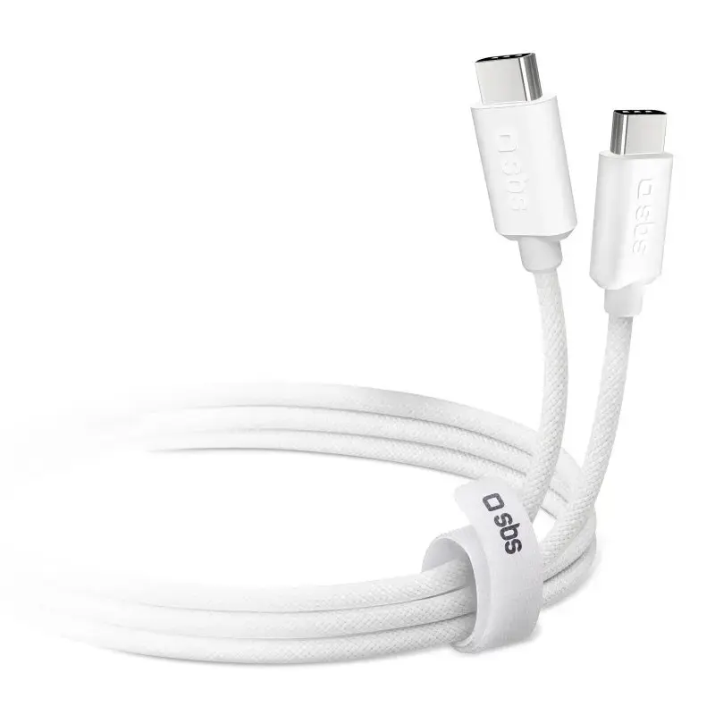 USB-C į USB-C laidas SBS Mobile TECABLETISSUETCCG, USB 2.0, 1,5 m, baltas