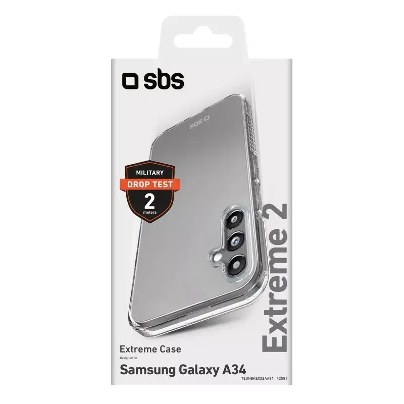 „SBS Extreme X2“ dėklas „Samsung Galaxy A34“ 16,8 cm permatomas