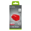 Įkroviklis SBS Mobile TETRGAN1C20R — 20 W USB-C kintamosios srovės patalpų įkroviklis išmaniajam telefonui, planšetiniam kompiuteriui, išmaniajam laikrodžiui, ausinėms (raudonas)