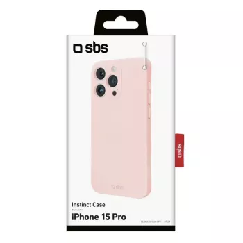 SBS TEINSTIP1561PP dėklas, skirtas „iPhone 15 Pro“ 15,5 cm, rožinis