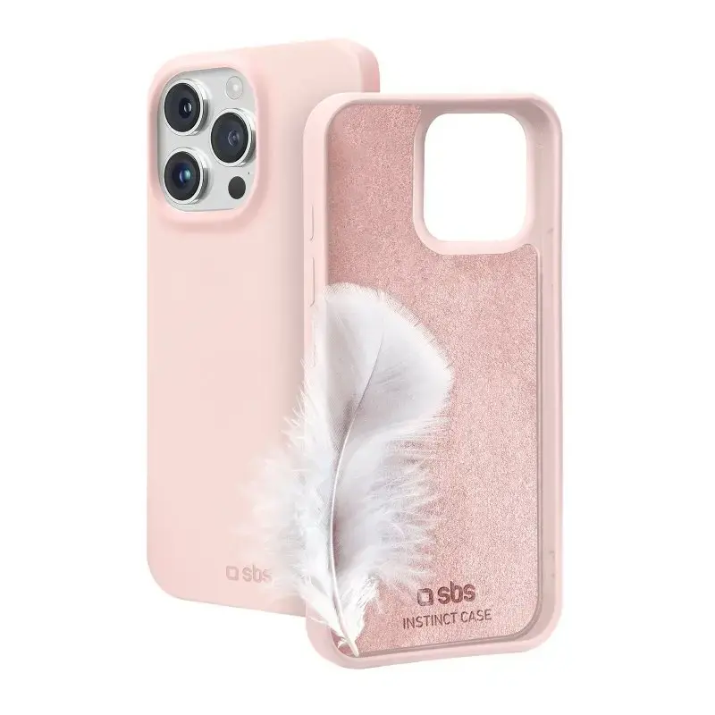 SBS TEINSTIP1561PP dėklas, skirtas „iPhone 15 Pro“ 15,5 cm, rožinis