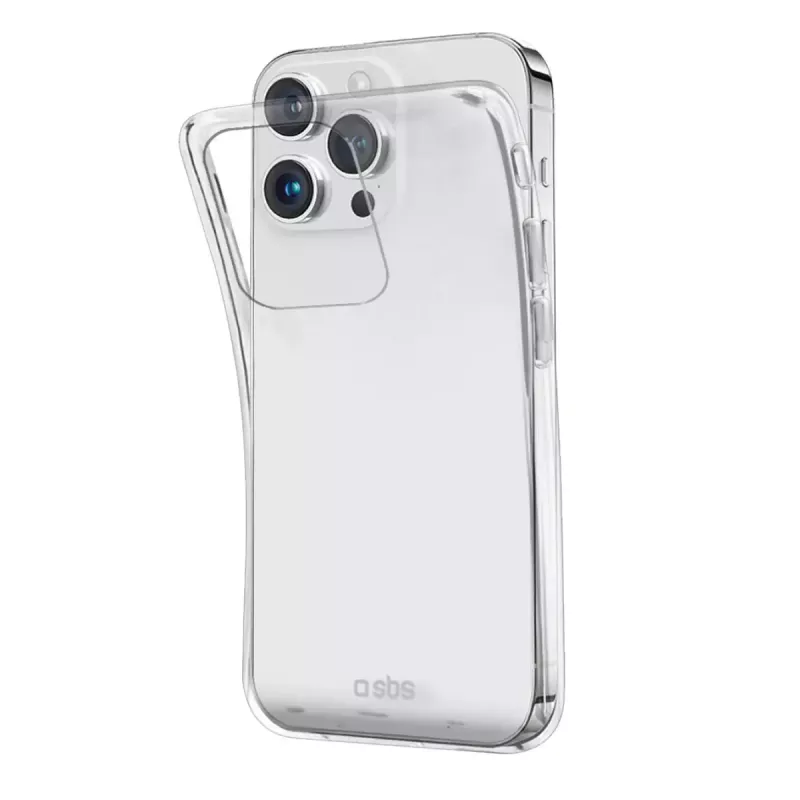 Dėklas SBS TESKINIP1561PT skirtas iPhone 15 Pro 15,5 cm, permatomas