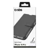 Piniginės tipo dėklas SBS TEBKWALIP1561PK, skirtas Apple iPhone 15 Pro 6,1 col., juodas