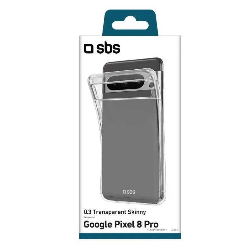 Dėklas SBS TESKINGOPIX8PT, skirtas Google Pixel 8 Pro 17 cm, permatomas