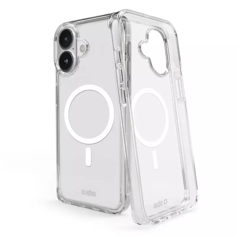 Dėklas SBS Light Mag, skirtas iPhone 16, permatomas, 15,5 cm