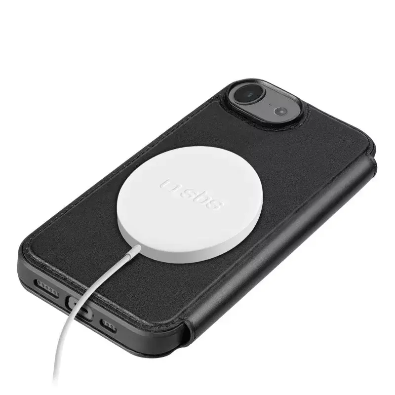 Dėklas-knygelė SBS TEWALMAGIPSE25K, skirtas iPhone SE 2025 15,5 cm, juodas