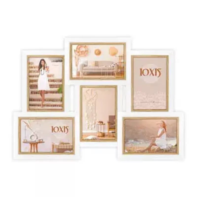 Nuotraukų rėmelių rinkinys ZEP Ayas 6Q White MDF 1 vnt.