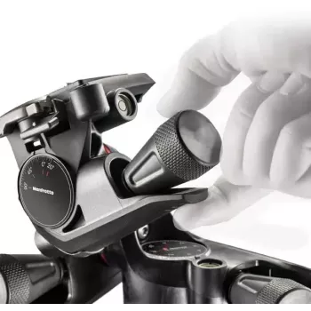 Trikojų galvutė Manfrotto MHXPRO-3WG juoda technopolimeras 3/8 colio