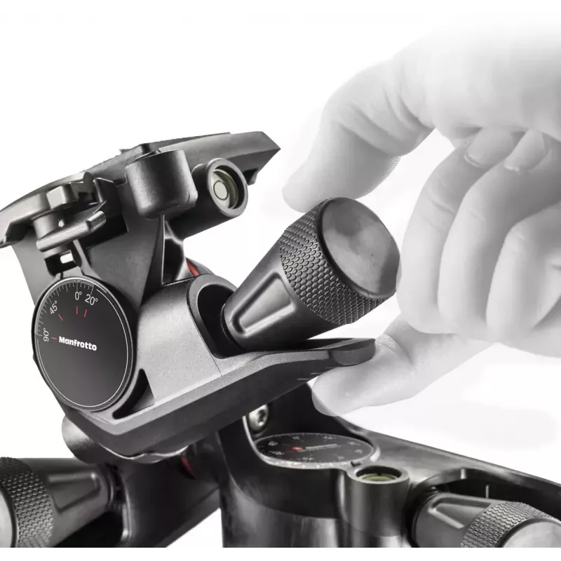 Trikojų galvutė Manfrotto MHXPRO-3WG juoda technopolimeras 3/8 colio