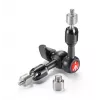 Trikojų priedas Manfrotto 244MICRO — aliuminis/plienas, 150 mm ilgis, 3 kg talpa, juodas