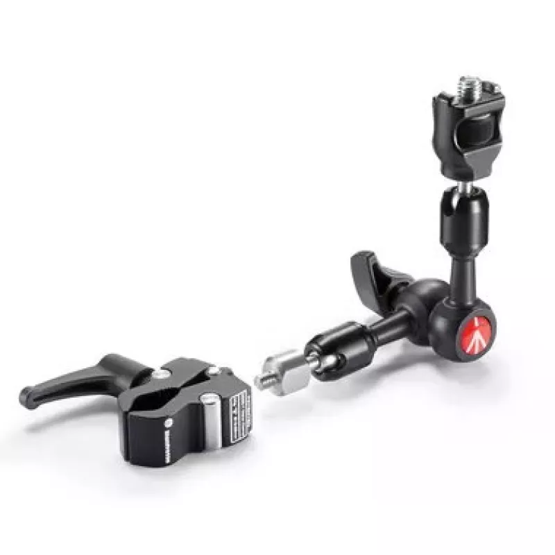Trikojo priedas Manfrotto 244MICROKIT — juodas, 1/4 colio jungiamasis sriegis, maks. apkrova 3 kg