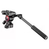 Trikojų galvutė Manfrotto MVH400AH juodos spalvos aliuminio 1/4 colio fluidinė