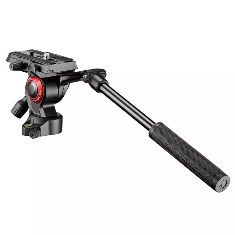 Trikojų galvutė Manfrotto MVH400AH juodos spalvos aliuminio 1/4 colio fluidinė