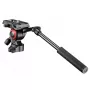 Trikojų galvutė Manfrotto MVH400AH juodos spalvos aliuminio 1/4 colio fluidinė