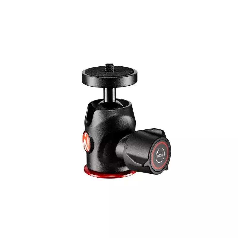 Trikojo galvutė Manfrotto 492 Centre Ball Head juoda raudona 1/4 colio