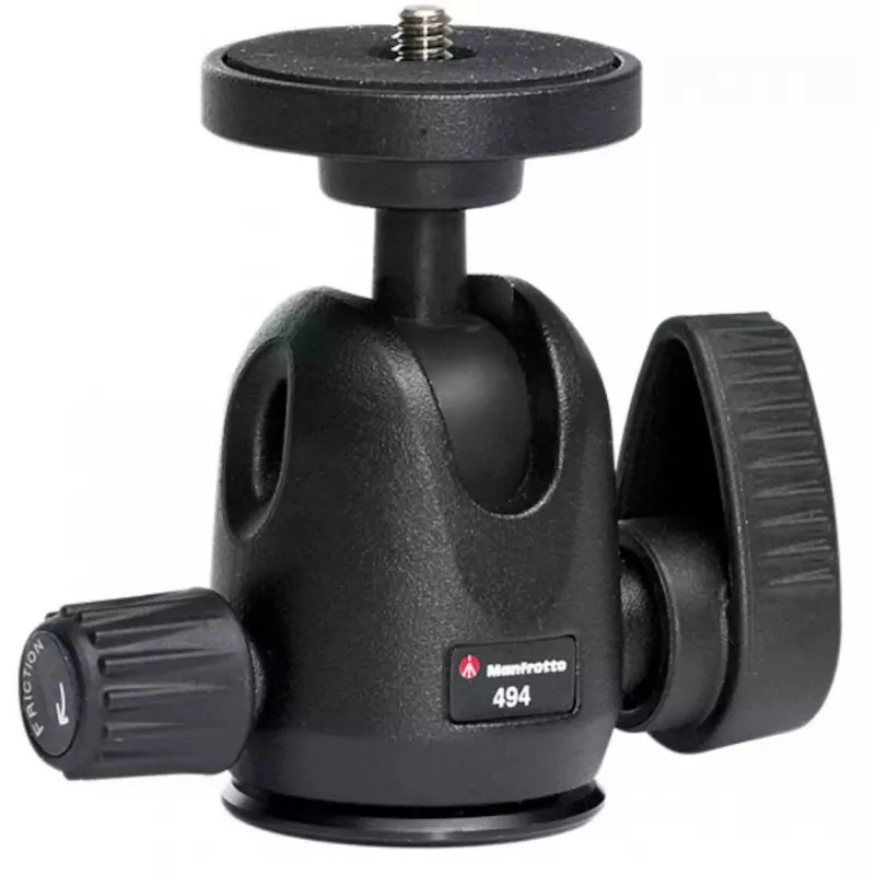 Trikojo galvutė Manfrotto MH494-BH juoda aliuminio 1/4 colio rutulinė