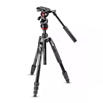 Trikojis Manfrotto MVKBFRT-LIVE Skaitmeniniams/filminiams fotoaparatams 3 kojų Juoda Raudona Sidabrinė