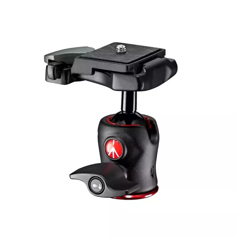 Trijų kojų galvutė Manfrotto MH490-BH Juoda Aliuminis 1/4 col. Rutulinė Aukštis 90 mm Svoris 190 g