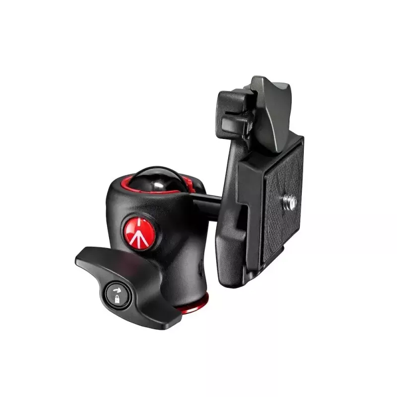 Trijų kojų galvutė Manfrotto MH490-BH Juoda Aliuminis 1/4 col. Rutulinė Aukštis 90 mm Svoris 190 g