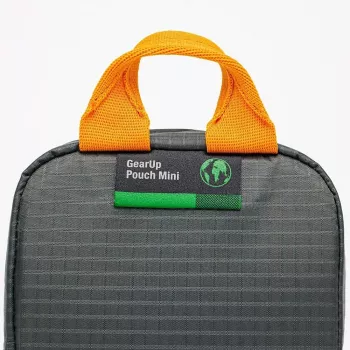 Lowepro GearUp Pouch Mini krepšys Nailonas Poliesteris Ripstop Pilka Oranžinė