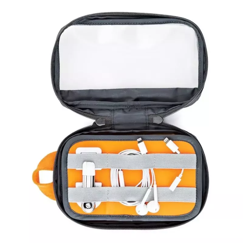 Lowepro GearUp Pouch Mini krepšys Nailonas Poliesteris Ripstop Pilka Oranžinė