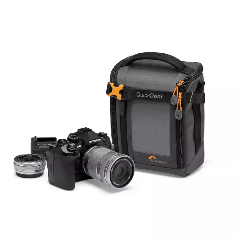 Kompaktiškas dėklas Lowepro GearUp Creator Box M II juodai pilkas