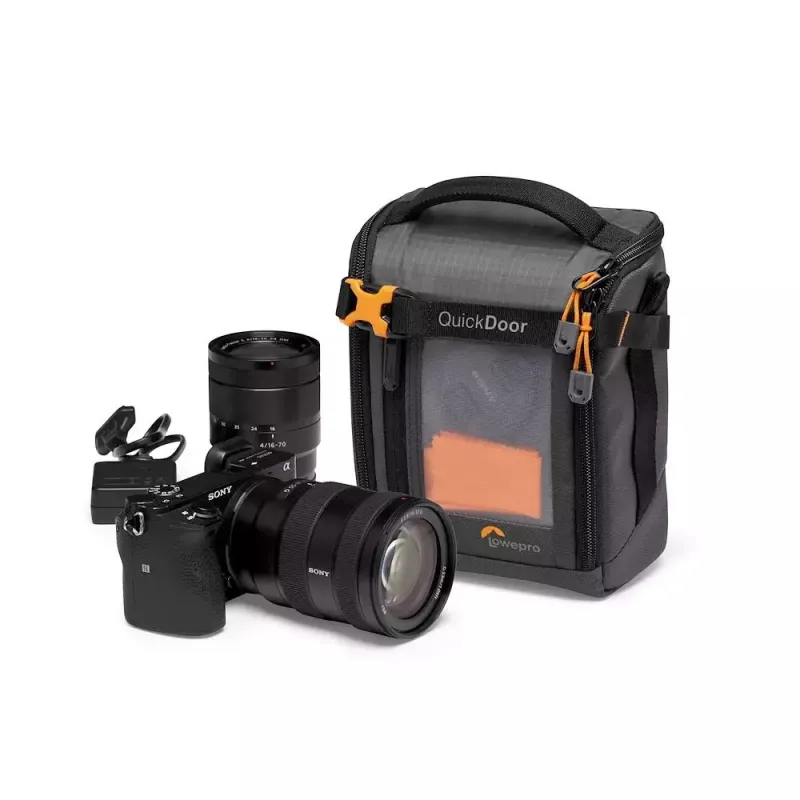 Kompaktiškas dėklas Lowepro GearUp Creator Box M II juodai pilkas