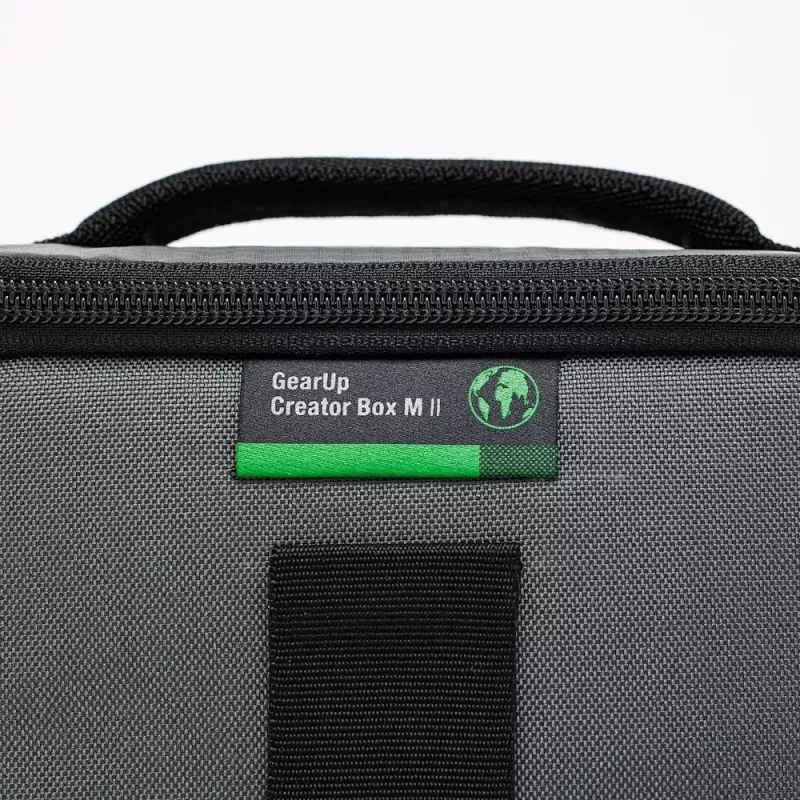 Kompaktiškas dėklas Lowepro GearUp Creator Box M II juodai pilkas