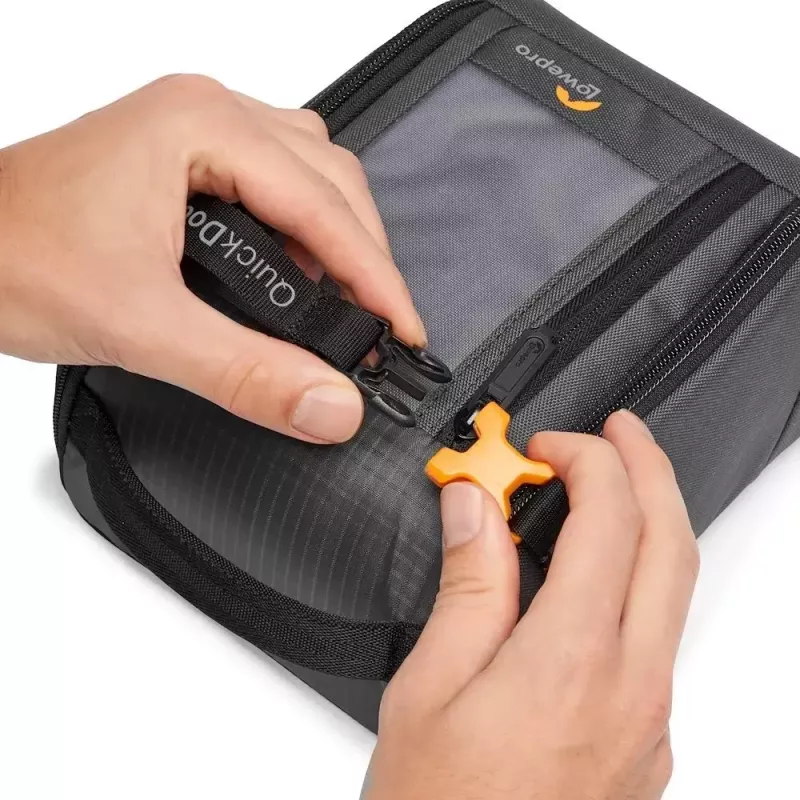 Kompaktiškas dėklas Lowepro GearUp Creator Box M II juodai pilkas