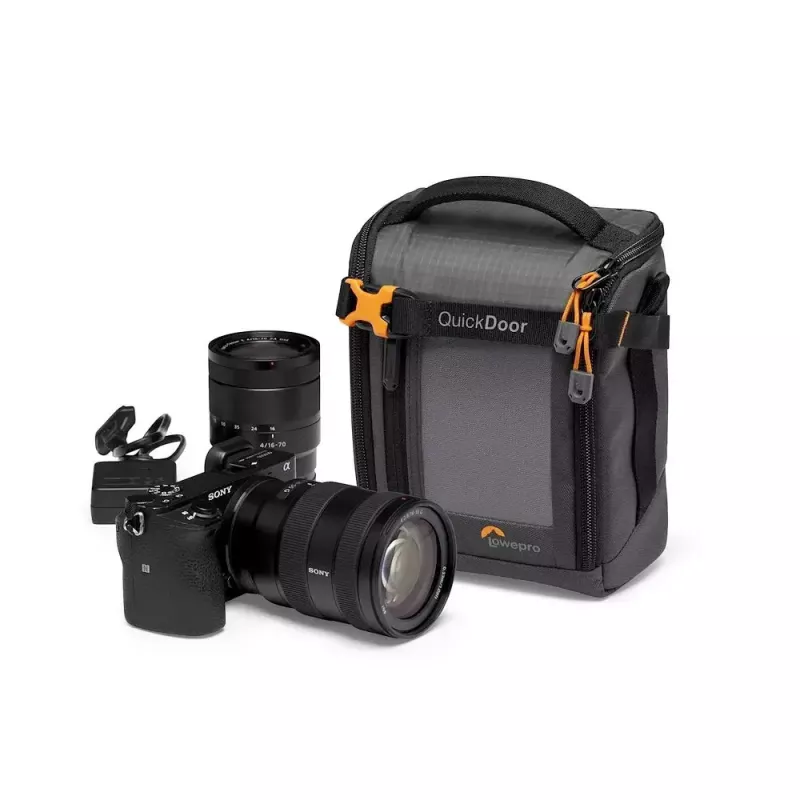 Kompaktiškas dėklas Lowepro GearUp Creator Box M II juodai pilkas