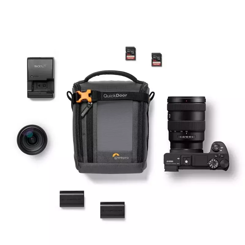 Kompaktiškas dėklas Lowepro GearUp Creator Box M II juodai pilkas