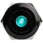 DimasTech Vandalismui atsparus jungiklis/mygtukas 22mm Juodaline Dot RGB PD219