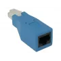 CradlePoint RJ45 keitiklio adapteris, mėlynas — RJ45 į RJ45 konsolės kabelis