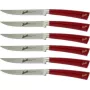 Steak rinkinys 6 vienetų, Berkel Elegance Glossy Red — stalo įrankių rinkinys kepsniams patiekti