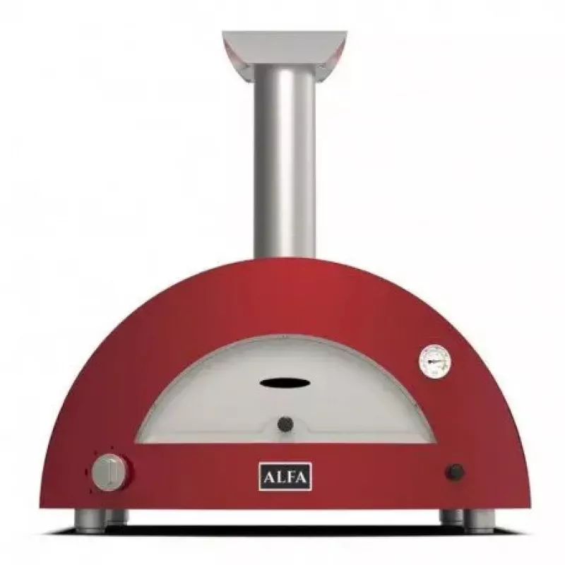 Picos krosnelė Alfa Forni Moderno 2 Pizze Hybrid Antique Red – 2 picų talpa, hibridinis kuras