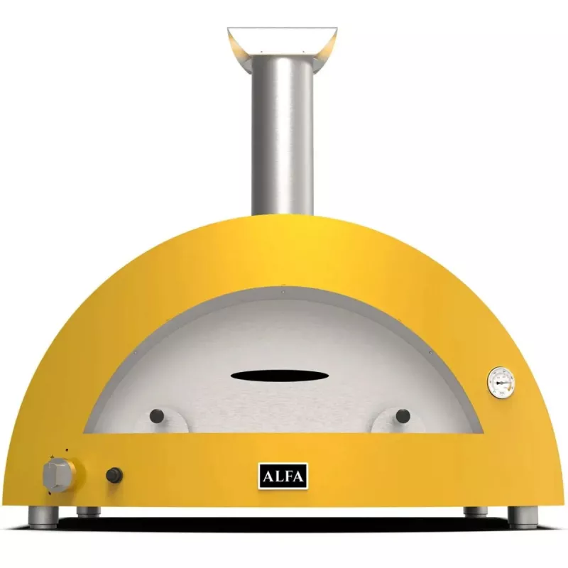 Picos krosnis Alfa Forni Moderno 5 Pizze Hybrid Fire Geltona FXMD-5P-GGIA-DE – 5 picų hibridinė krosnis, lauko