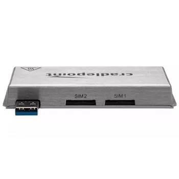 CradlePoint MC400 modemas — korinis modemas, siuntimo sparta 5,76 Mbps, atsisiuntimo sparta 42,2 Mbps, 256‑QAM, sidabrinis, 104 g