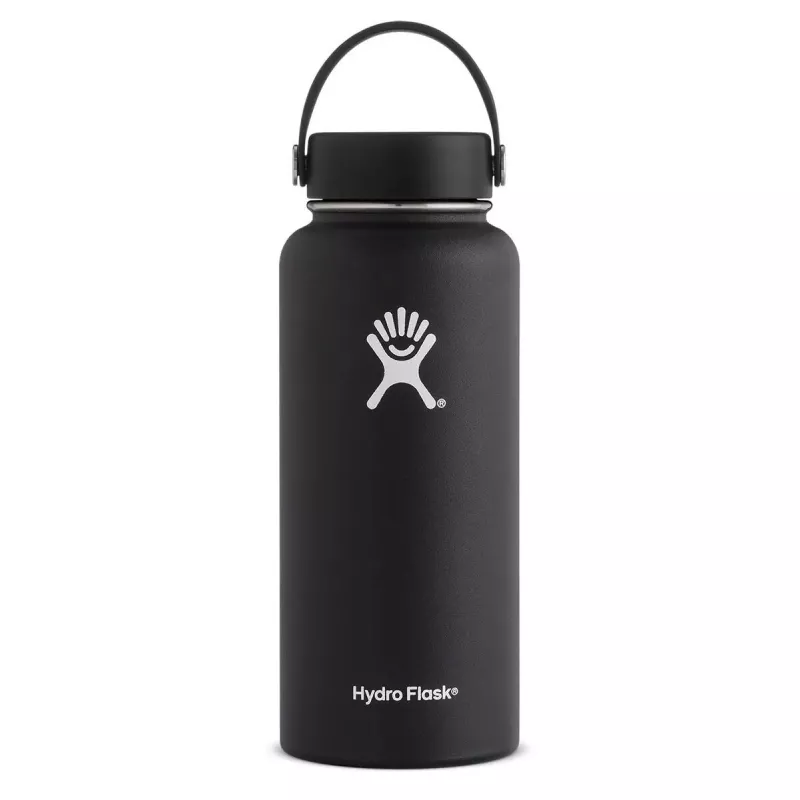 Hydro Flask 32oz Wide Mouth Nerūdijantis Plienas Juoda W32BTS001