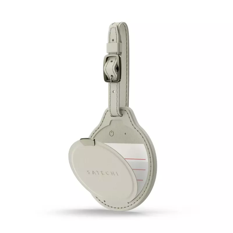 “Satechi” GPS bagažo sekimo kortelė ST-LFALTW, smėlio spalvos, ličio baterija 150 mAh, 73,9×83,6 mm, 42 g