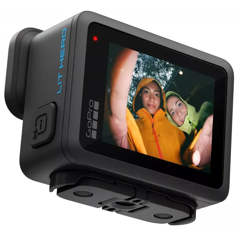 Veiksmo kamera GoPro LIT HERO — 4K Ultra HD 100 fps, 12 MP, 1,76 colio LCD, Wi‑Fi, MicroSD